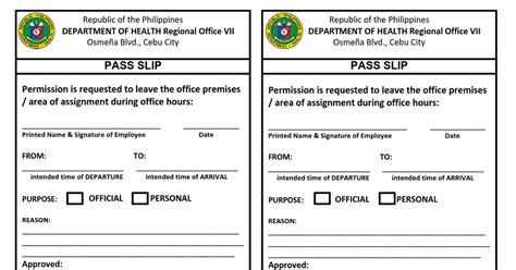 urs pass slip
